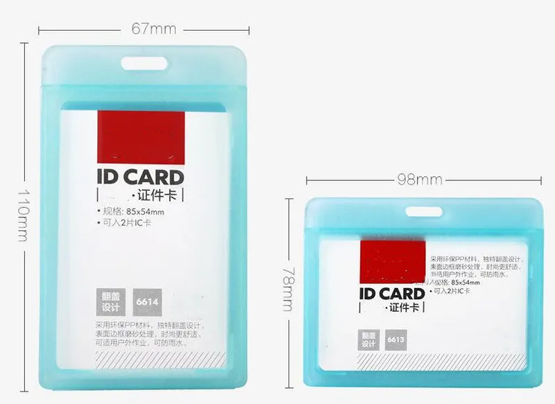 

1pc Plastic Card Holder with Retractable Badge Reel ID Name Card Case Staff Workers Badge Card Holder