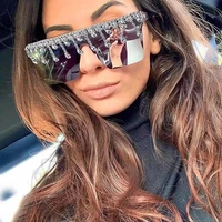 2021 tassel sunglasses women oversized glasses shades uv400 fashion square sunglasses men