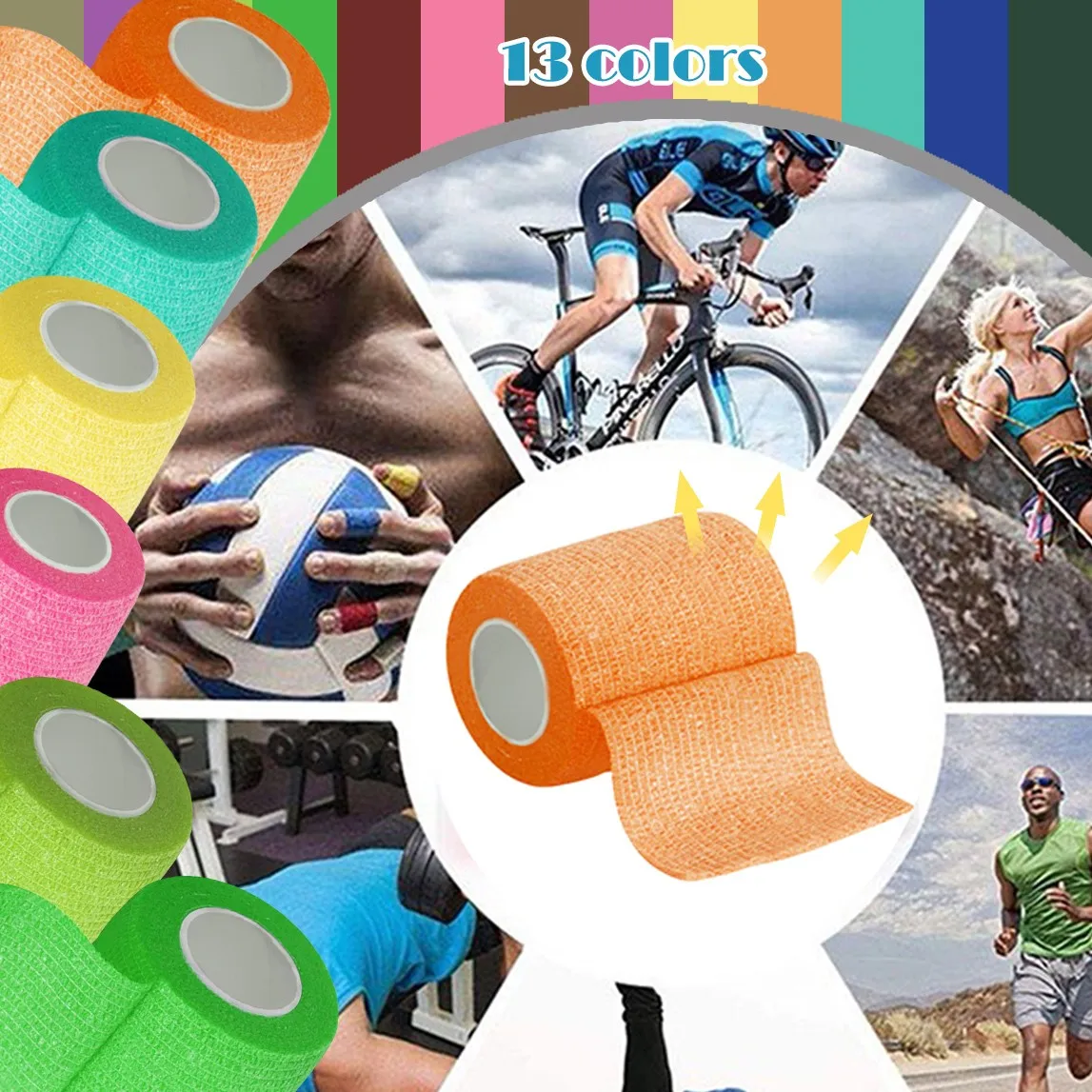 

7.5X450cm Sports Kneepads Colour Muscle Protection Tool Elastic Therapeutic Tape Care Bandage Tape Safety Belt for Exercise Gym