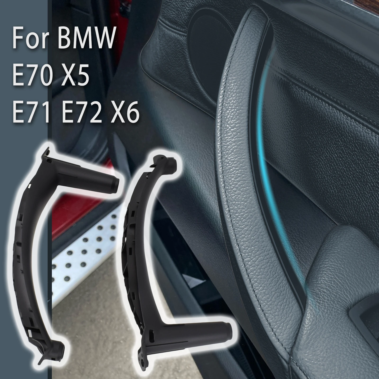 

Накладка на ручку внутренней двери автомобиля для BMW E70 X5 E71 E72 X6 SG 2007 - 2014 аксессуары для интерьера автомобиля запасные части