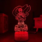 Ночник со светодиодной подсветкой и логотипом аниме атака на Титанов