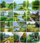 EverShine роспись по номерам Ручной Живопись числами Рисование холста Домашнего декора