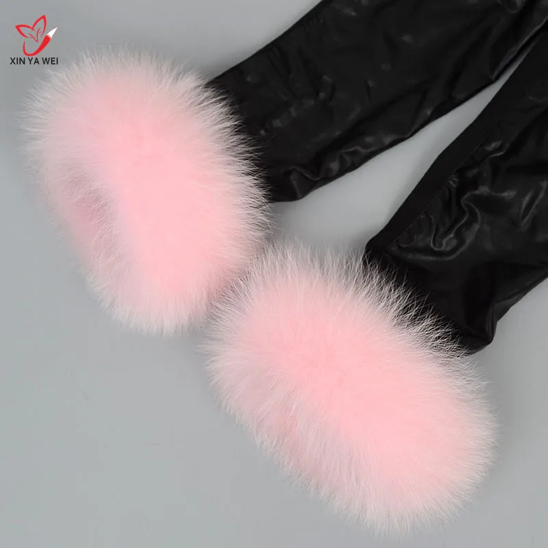 Fox Fur Cuff Hand Warmer Lady's Genuine Bracelet Gloves High Quality Hot Sale Wrist | Аксессуары для одежды