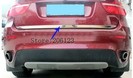 

FOR BMW X6 E71 2009-2013 Stainless Steel Rear Trunk molding Lid Cover trim