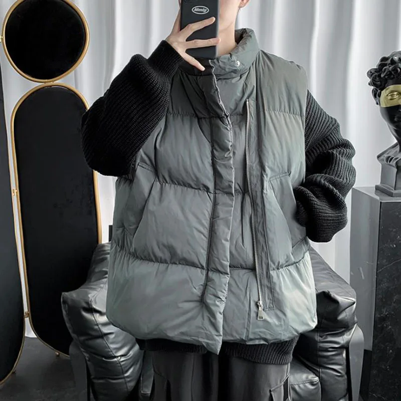 

New Brand Clothing Vest Jacket Mens New Autumn Warm Sleeveless Jacket Coat Male Winter Casual Waistcoat Veste Homme