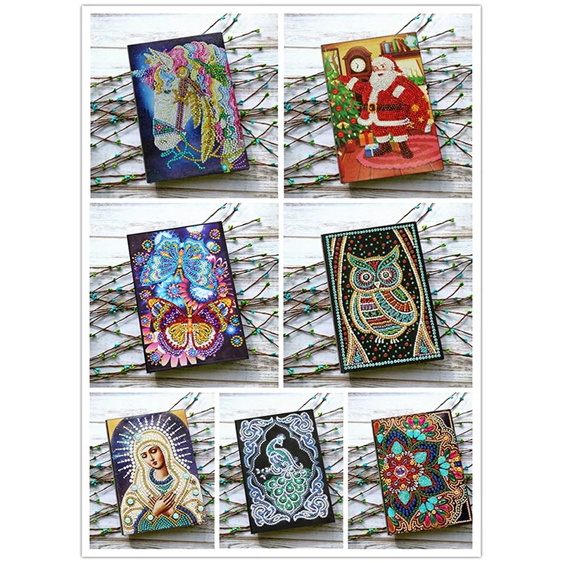 Алмазная живопись сделай сам блокнот Сова павлин мандала Бабочка единорог