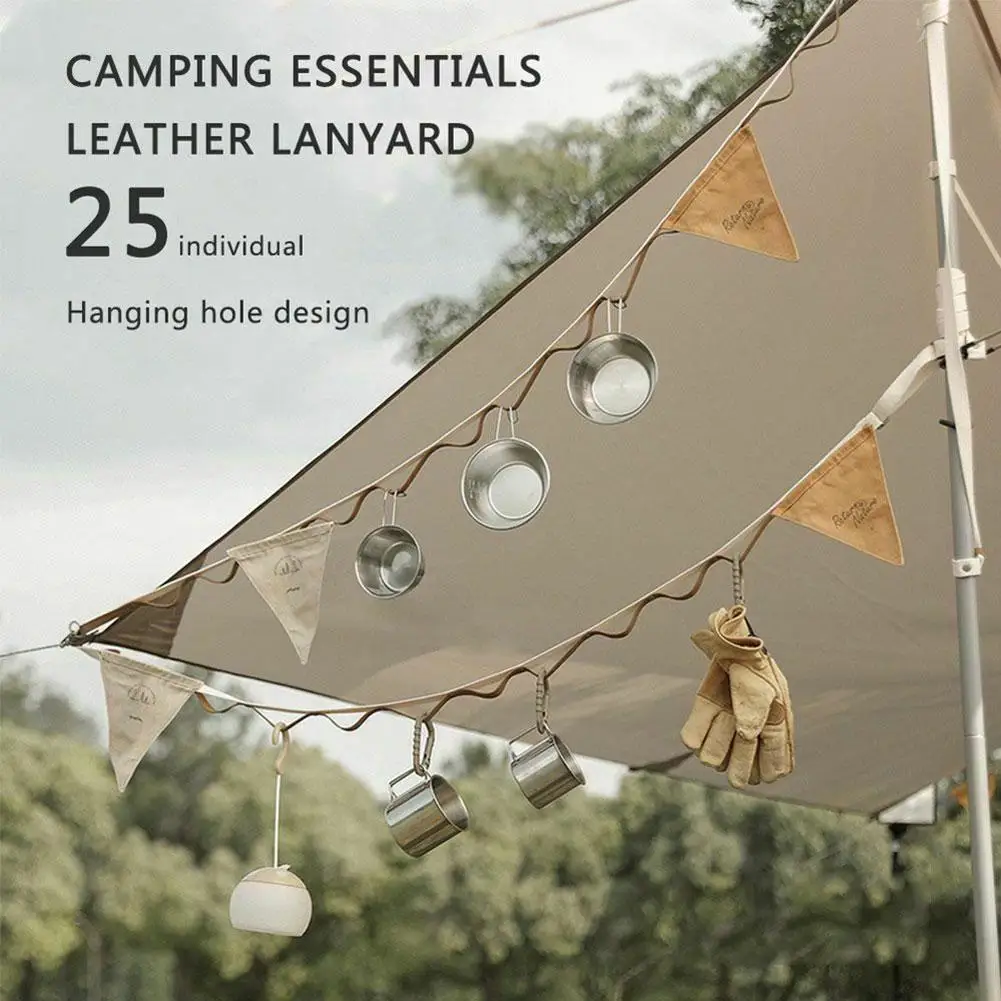 

53m Outdoor Camping Hanging Rope Tent Canopy Storage Clotheline Strap Hanger Lanyard Anti Slip Travel Hiking Adjustable Tool