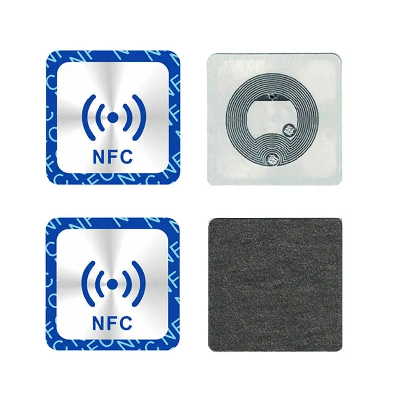 NFC Ntag213 Tag Anti Metal Sticker NTAG 213 Metallic Badge Label paster Anti-metal Decal 6pcs | Безопасность и защита