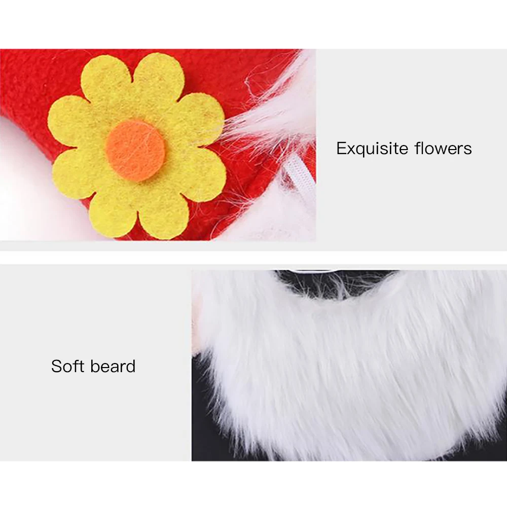 Кошка котенок бородатая Рождественская шляпа собака косплей шапка Санта Клауса