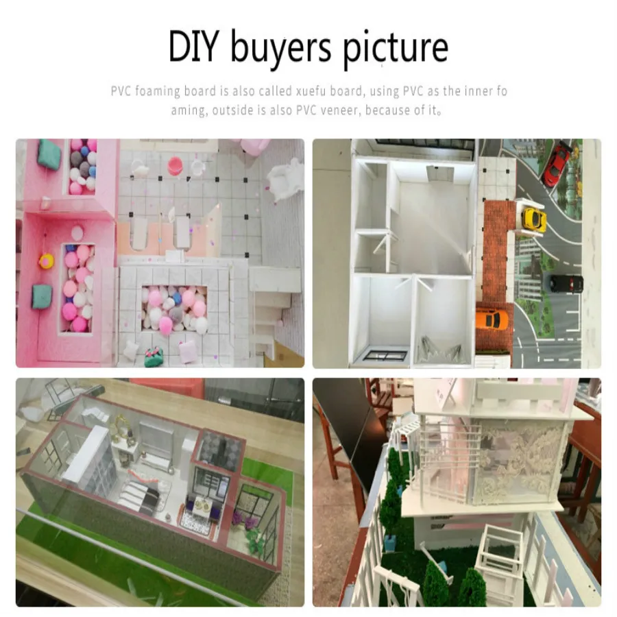 2 шт. архитектура Modelbouw ПВХ лист пены модель материалы для изготовления Arquitectura DIY ручной работы с хорошим качеством