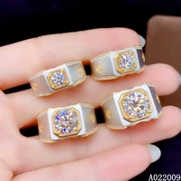 kjjeaxcmy fine jewelry men 925 sterling silver inlaid 0 5123 carat mosang diamond fashion ring