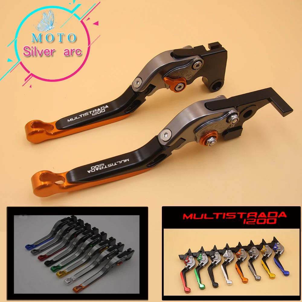 Красный И Титановый CNC рычаги Тормозной сцепления для мотоцикла Ducati MULTISTRADA 1200/S/GT
