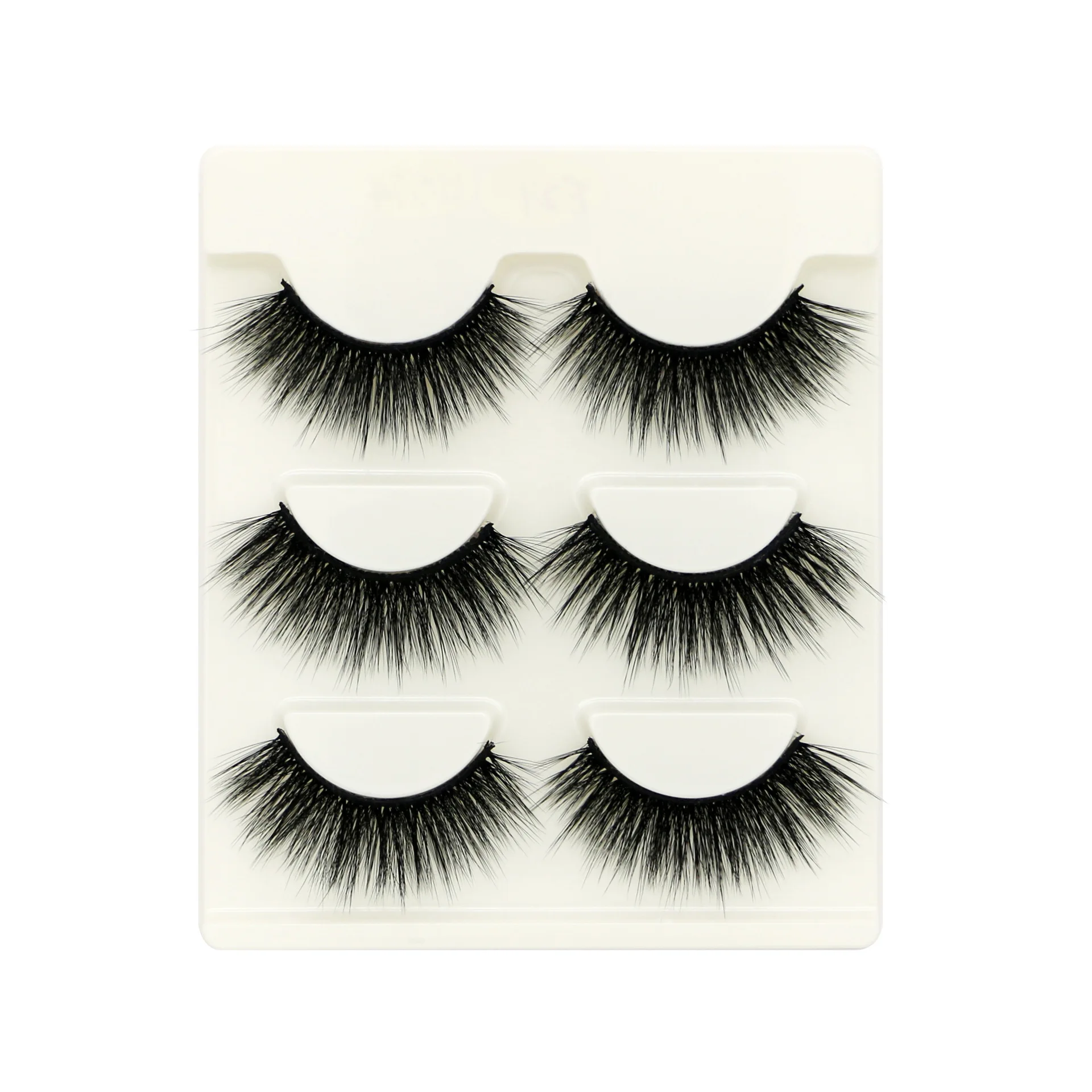 

3D stereo false eyelashes, thick and long makeup stage slim hard stem eyelashes wholesale 3 pairs makeup set faux cils maquiagem