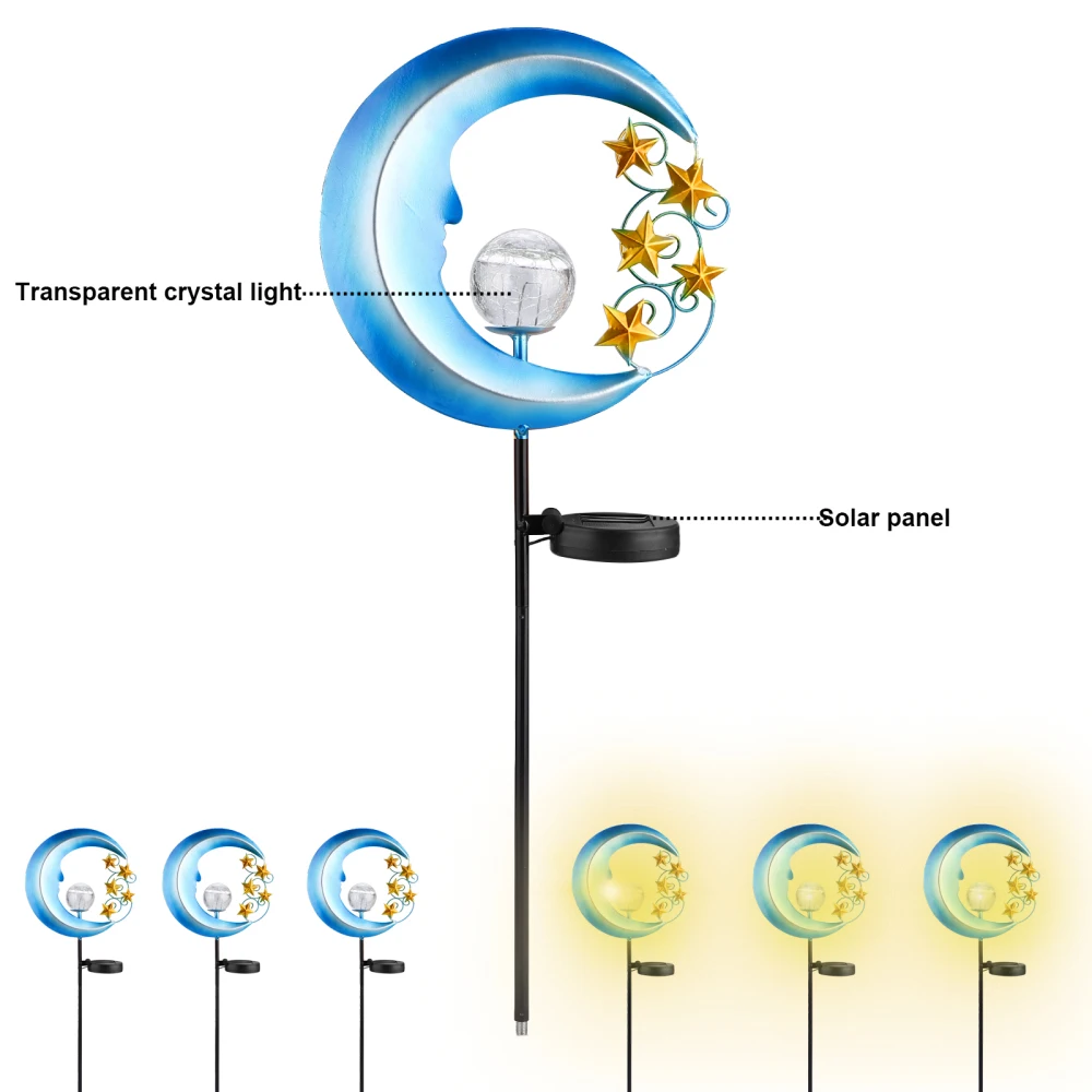 

Moon and Star Solar Lights Garden Lamp Landscape For Outdoor Blue Hollow Lawn Decor Metal Moon Stars Wireless Gaming Mouse