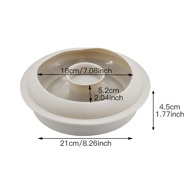 DlY круглая форма для торта полое кольцо формы кастрюля Мусса серый силиконовый