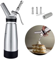 500ml cream gun siphon kitchen whipped cream gas foamer gun whipper chantilly dispenser coffee cake stainless steel tool