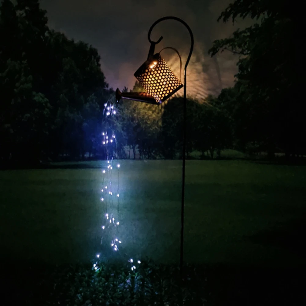 

Светодиодный чайник на солнечной батарее, Декоративная гирлянда для садового полива, газона, двора, декоративный шнурок для украшения двор...