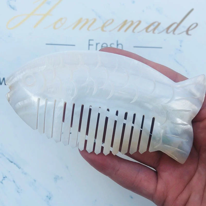 

Natural shell handicraft combs are hand-made and polished. Souvenir shops in tourist areas sell hot small gifts
