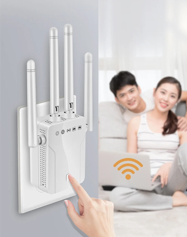 

5 Ghz WiFi Repeater Wireless Wifi Extender 1200Mbps Wi-Fi Amplifier 802.11N Long Range Wi Fi Signal Booster 2.4G Wifi Repiter