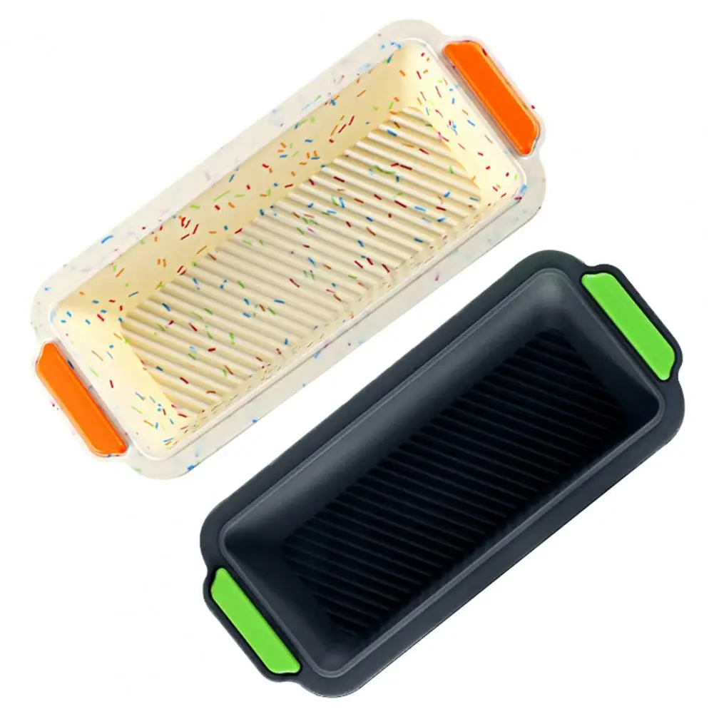

Multi-color Toast Bread Cake Silicone Baking Mold DIY Kitchen Supply Bakeware