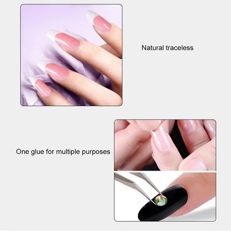 10g Nail Glue Nail Sticker Drill Fake Special Glue Jewelry Nail Drill Glue Adhesive Art Nail Tool Sticky Accessories Decora C5K6