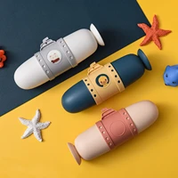 kids lovely toothbrush portable holder submarine travel storage dental case box wash mouth cup couple tooth bathroom brush