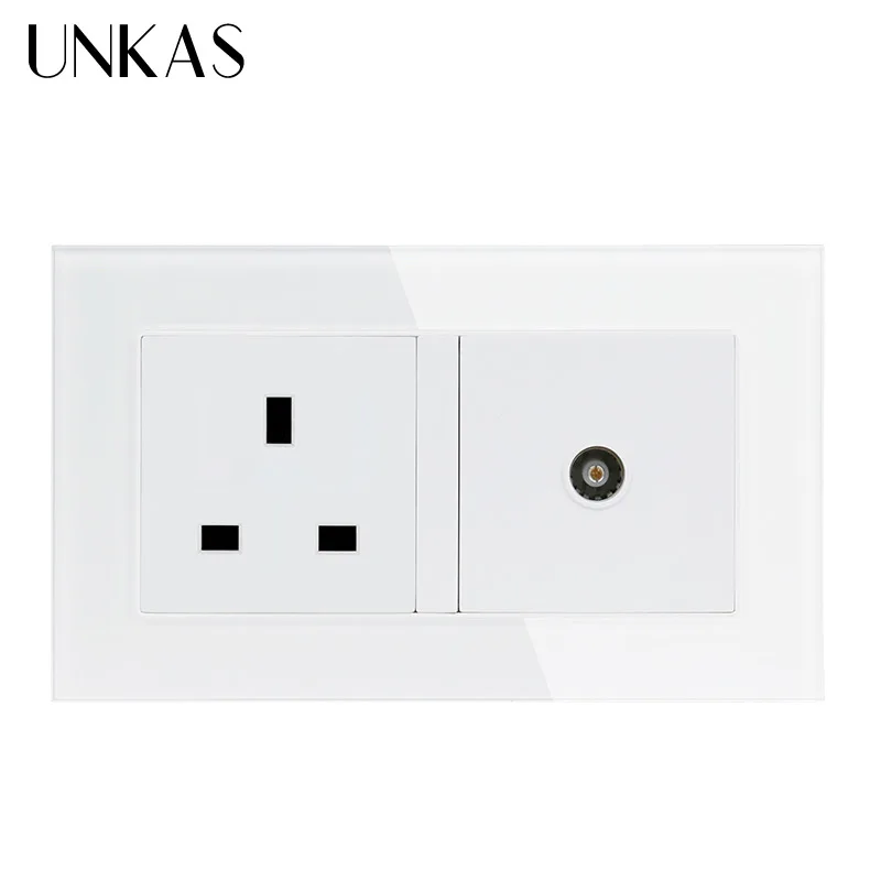 UNKAS панель из закаленного хрусталя стандарт Великобритании 2 комплекта настенная