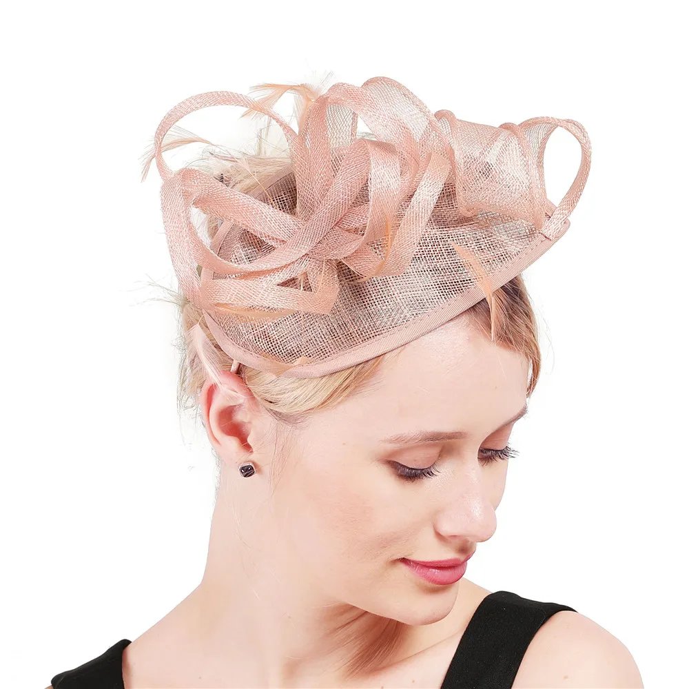 Женская заколка для волос с перьями свадебная Заколка-Вуалетка модный головной