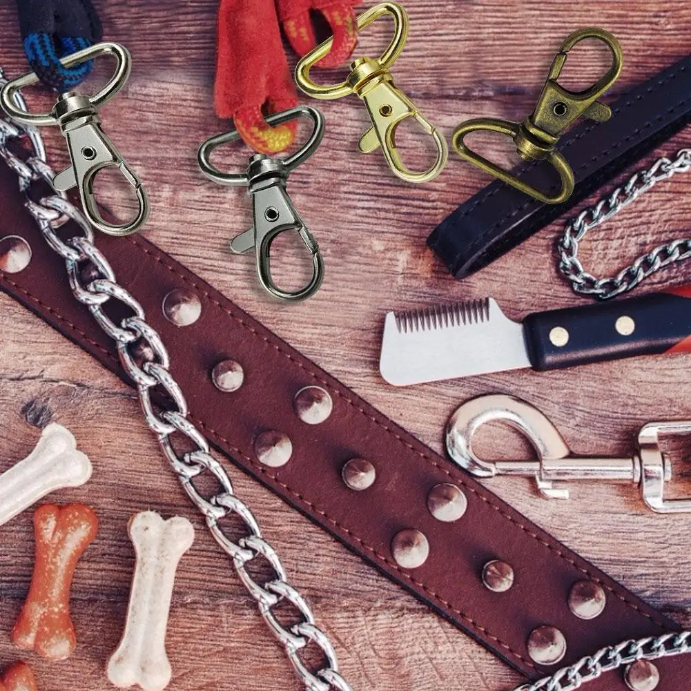 Metal Clips Swivel Snap Clasp Buckles Dog Leash keyring For Tape Leather Craft Belt DIY Handmade Jewelry Accessories |