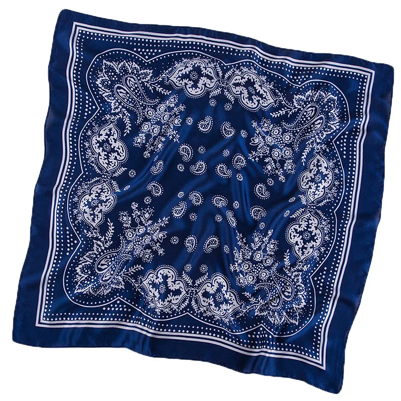 

Fashion Silk Hair Scarf Women Square Printed Satin Head Scarfs Shawls and Wraps Neck Kerchief Scarves Handkerchief Bag Bandana