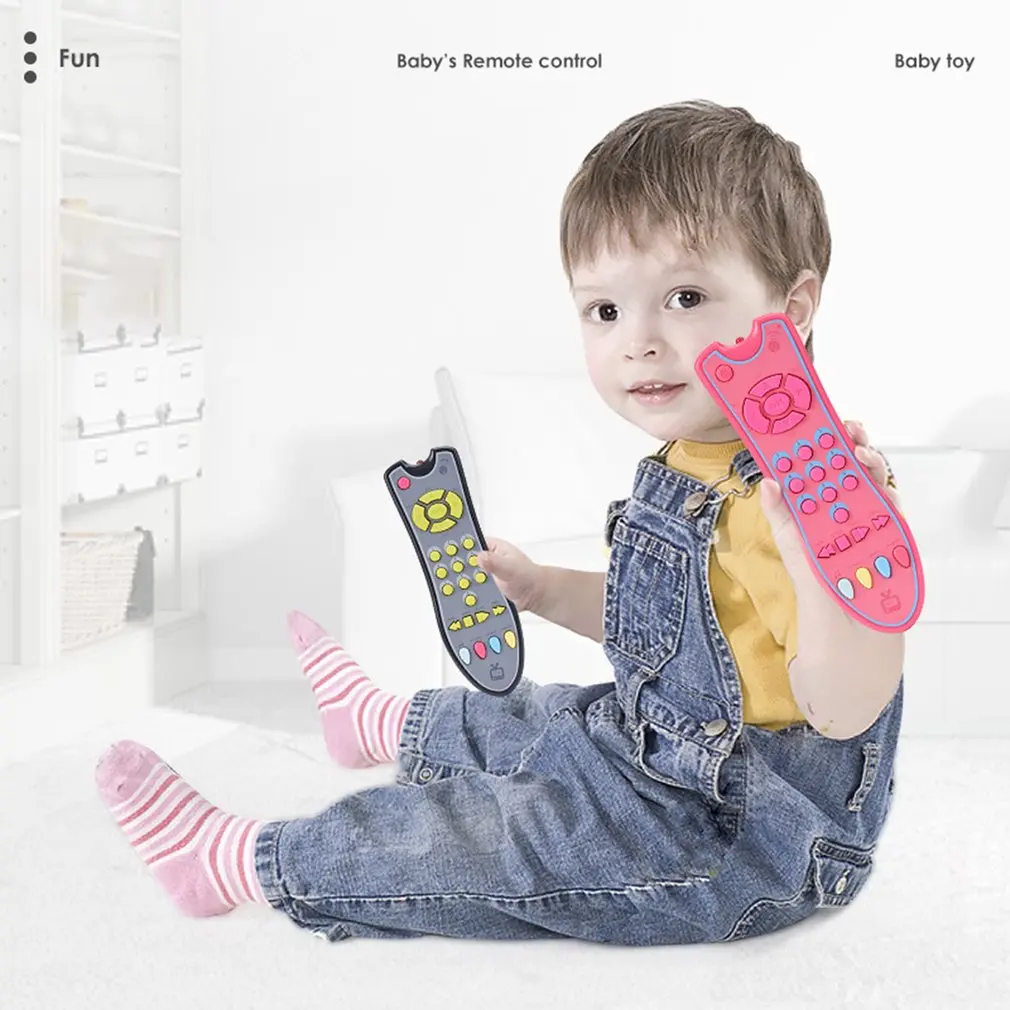 

Baby simulation TV remote control children's electronic apprentice remote education music English learning toy gift
