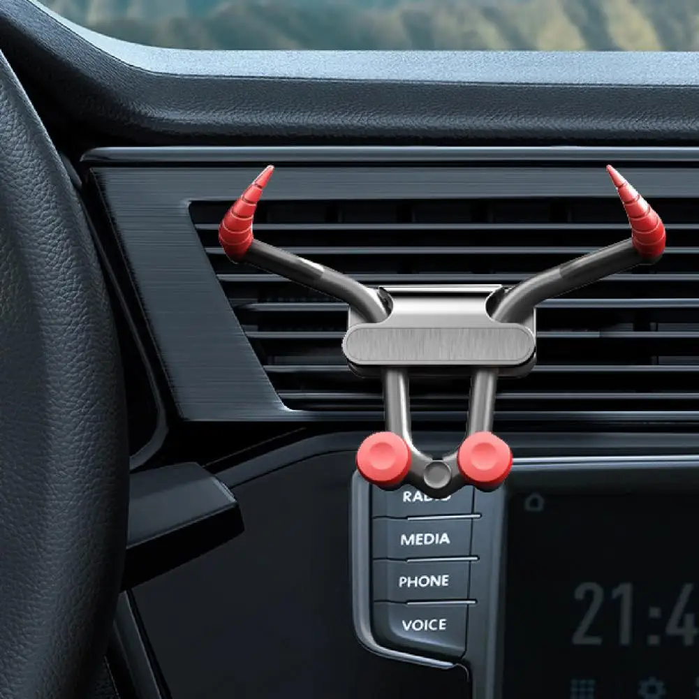 

60% Dropshipping!!Phone Stand Bull Head Shape Multi-angle Adjustment Universal Car Air Vent Mobile Phone Holder for Auto Access