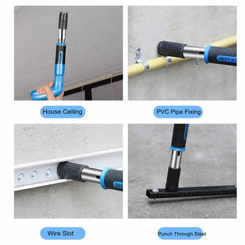 Стальной пистолет для ногтей клепальные пистолеты с шипами Электрический