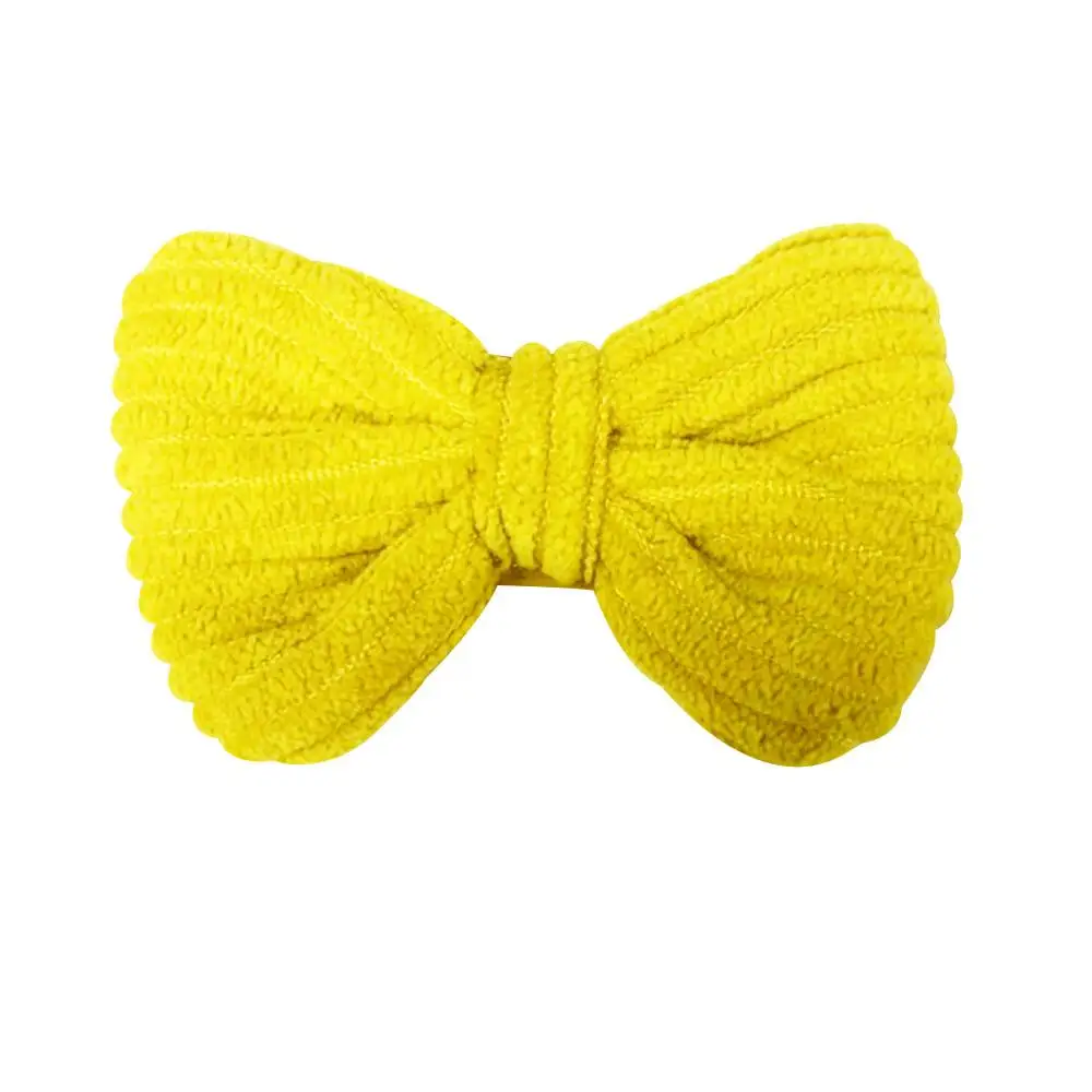 Милые цветные вельветовые заколки для волос маленькие Мини пряжки с милым бантом