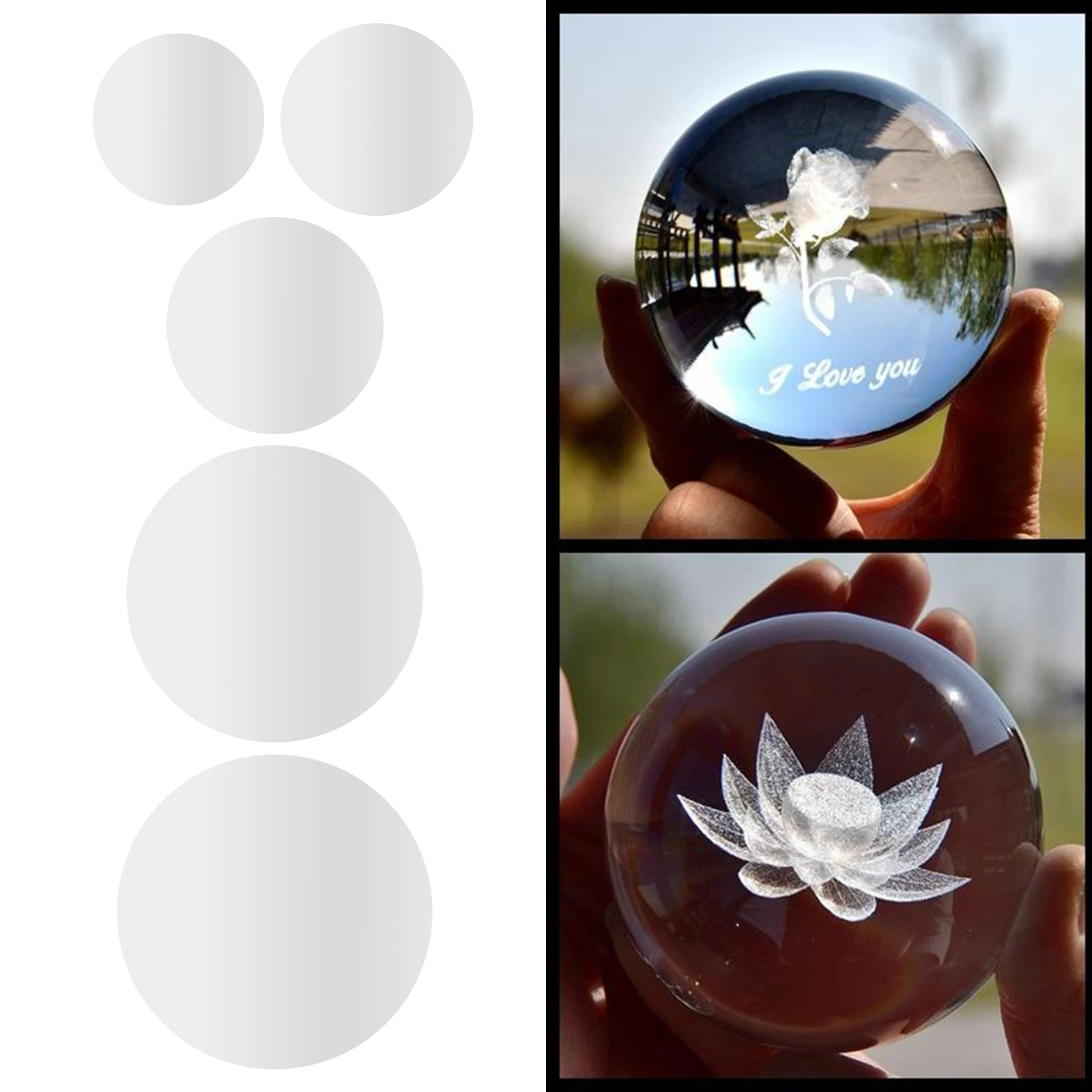 K9 Clear Lens Ball Crystal Glass Sphere For Camera Photography Photo Props Decoration Home Decorative ball | Дом и сад