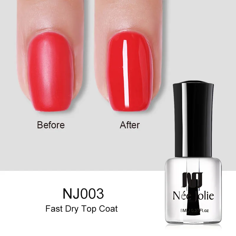 8ml Fast dry top Ни Джоли 8 мл/7,5 мл ногтей протектор масляный бак 3,5 мл Базовое покрытие лаки для ногтей 2-в-1 матовый эффект для ногтей лак Лаки, быстро сохнут - Цвет: 8ml Fast dry top