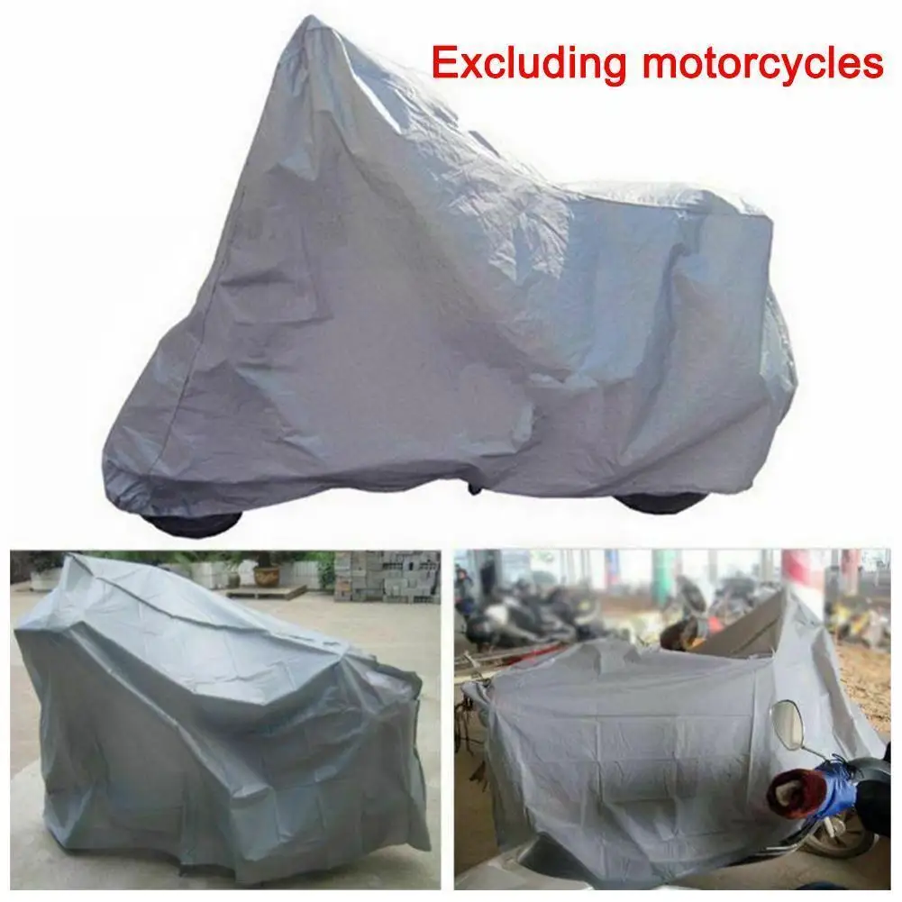 

Silver Gray New Motorcycle Protective Cover Waterproof Proof Scooter For Motorbike Sun Rain&Dust UV Case Cover Motorcycle Knobs