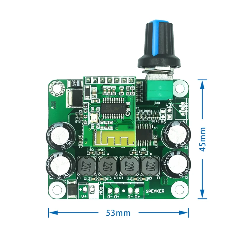 Цифровой стерео аудио усилитель мощности TPA3110 Bluetooth 4 2 30 Вт + плата модуль 12-24 В для