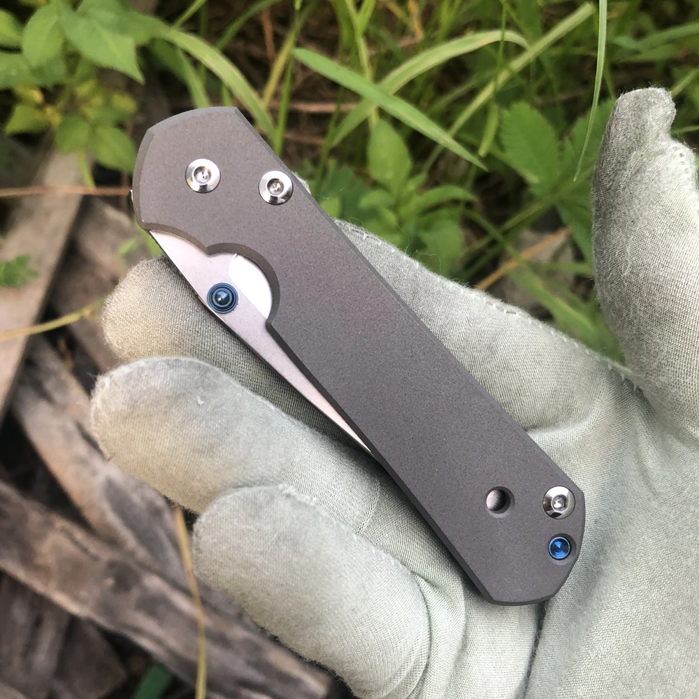 Kanedeiia маленький складной нож Sebenza 21(2,9") D2 лезвие титановая ручка универсальный инструмент для кемпинга и охоты карманные ножи для выживания