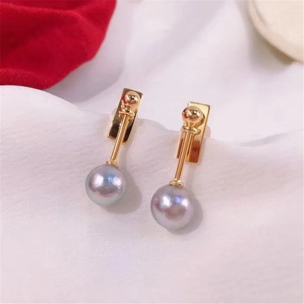 

925 Sterling Silver Earring Hooks Stud Plugs Women Simple Fashion Jewelry Making Accessories For DIY Pearl Earring Jewelry