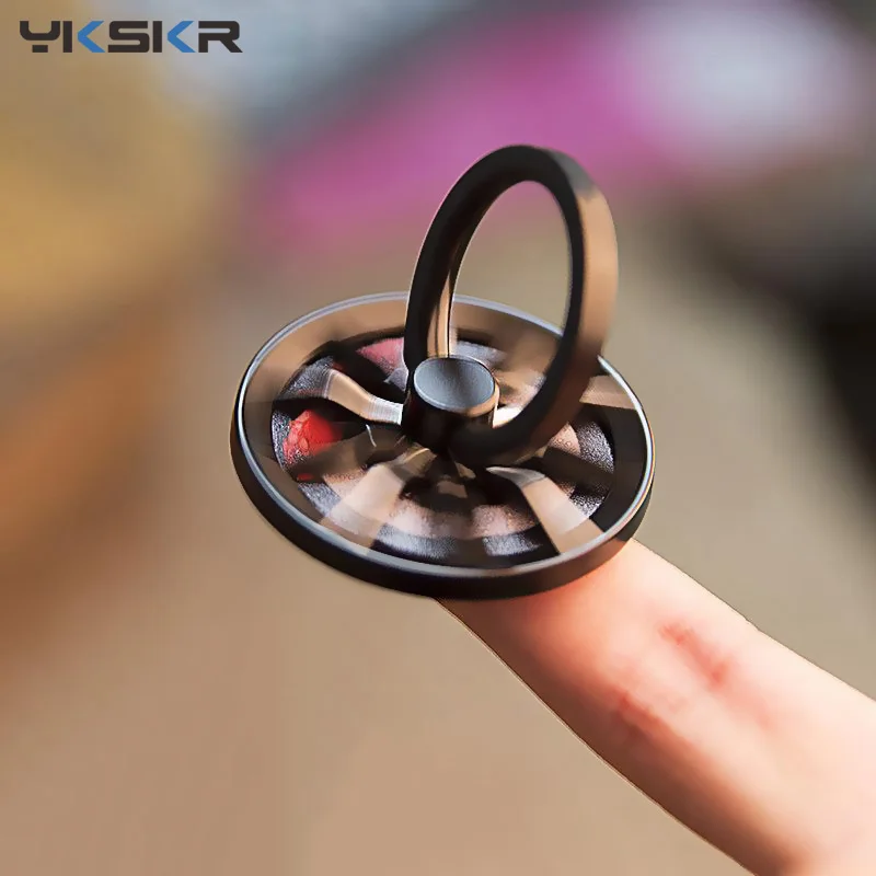

Gyro Finger Ring Holder Hand Spinner Rotary Rotation Metal Mobile Phone Holder Stand For iPhone Samsung xiaomi Phone Ring Holder