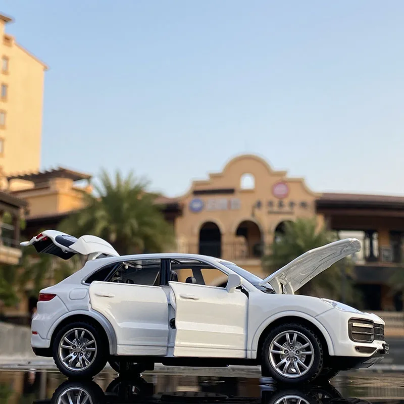 Новинка 1/32 модель автомобиля Porsche Cayenne Turbo литой игрушечный автомобиль из сплава