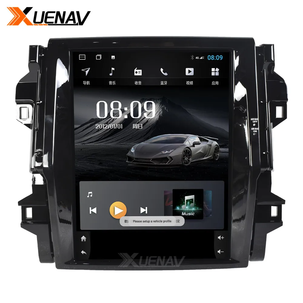 

DVD-плеер с вертикальным экраном для Toyota Fortuner 2016, 2017, 2018, 2019, автомобильное радио, Android, GPS, мультимедийная навигация, видеоплеер