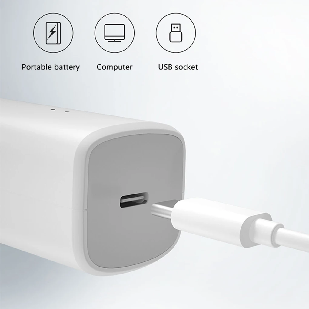 Аккумуляторный триммер для волос машинка стрижки с USB двухскоростной