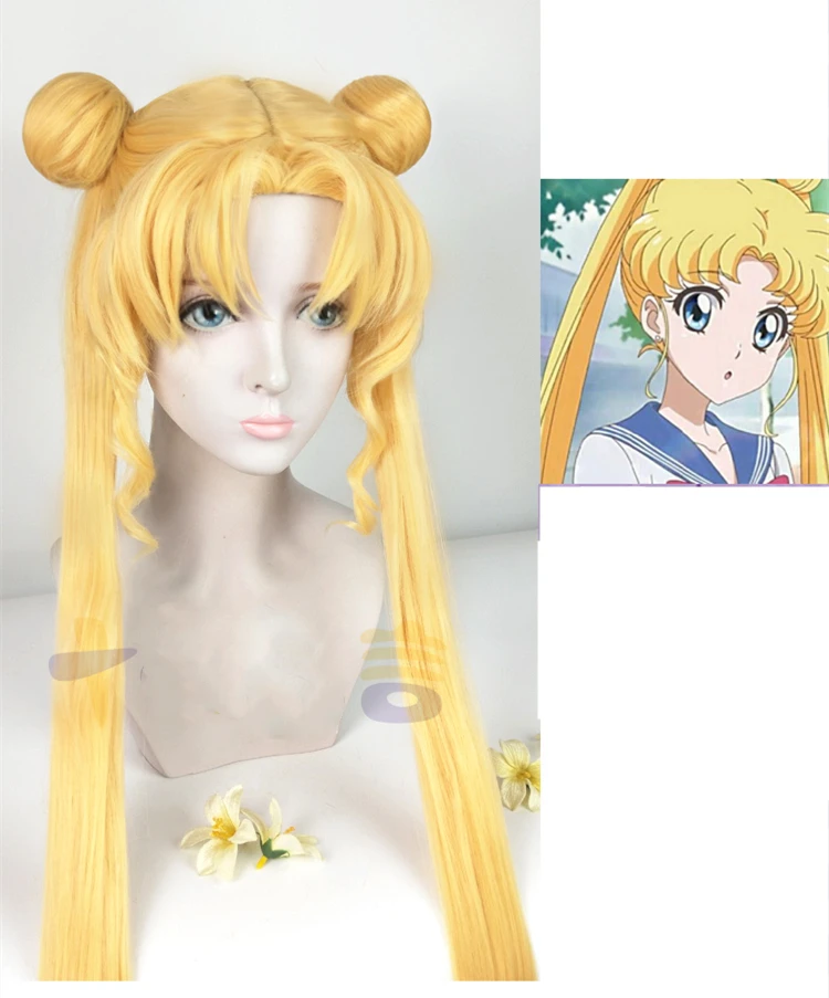 Парик для косплея Usagi из аниме мультфильма аксессуары и вечеринки на Хэллоуин