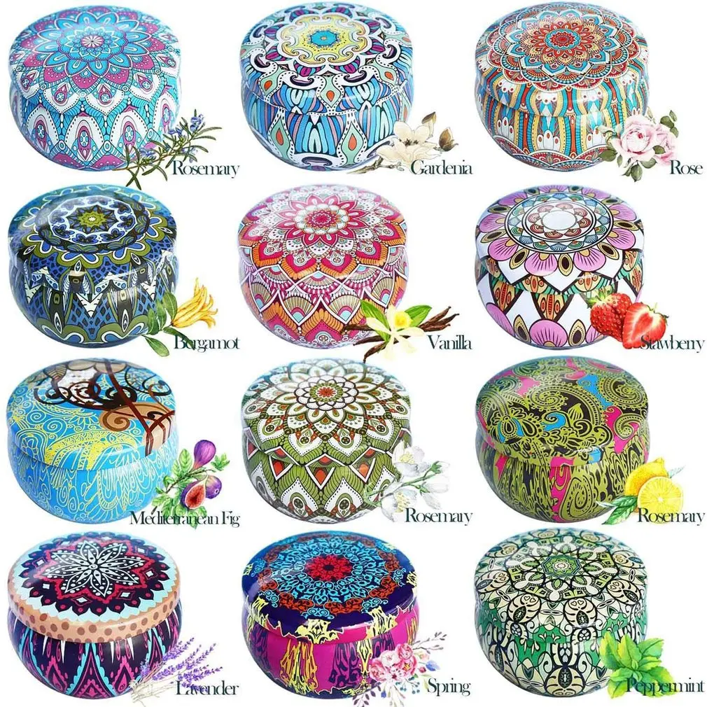 Harga 12 Buah/Set Lilin Aroma Natal Beraroma Timah Merah Muda Portabel Untuk Ulang Tahun Aromaterapi Wanita