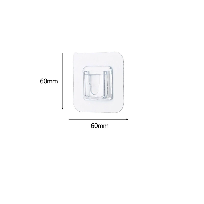 

Double-sided Adhesive Wall Hooks Waterproof Oilproof Self Adhesive Hooks Reusable Seamless Hanging Hook For Kitchen Bathroom