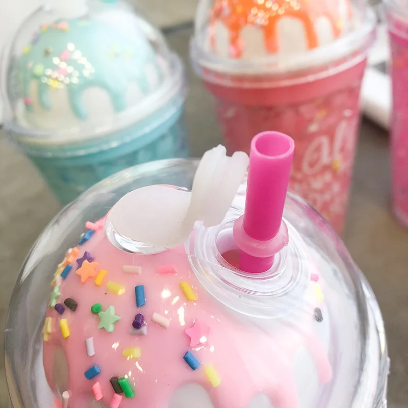 Креативные стаканы розовые бутылки для воды питьевой стеклянные кухонные