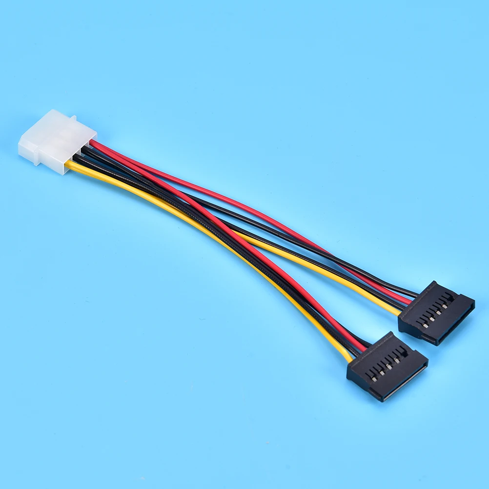 4-контактный IDE/SATA Molex на 15Pin Serial ATA жесткого диска SATA HDD Мощность адаптер кабель Y