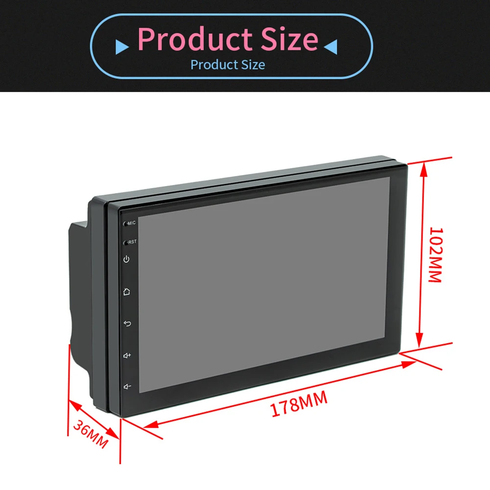 

Car Radio Android 10.1 Quad Core 1GB+16GB Multimedia Video Player 2 DIN GPS WiFi Bluetooth AUX Touch screen For VW AUDI KIA BMW